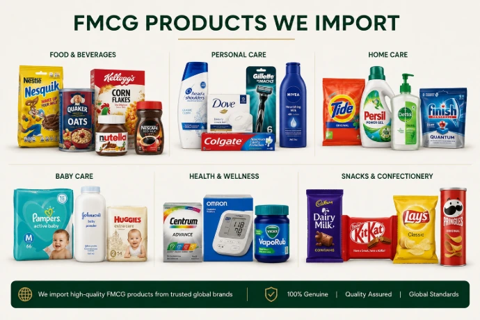 Imported FMCG products supplied by Exmart